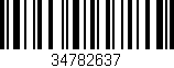 Código de barras (EAN, GTIN, SKU, ISBN): '34782637'