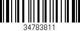 Código de barras (EAN, GTIN, SKU, ISBN): '34783811'
