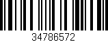 Código de barras (EAN, GTIN, SKU, ISBN): '34786572'