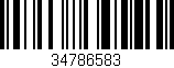 Código de barras (EAN, GTIN, SKU, ISBN): '34786583'