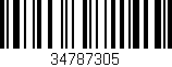 Código de barras (EAN, GTIN, SKU, ISBN): '34787305'
