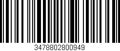 Código de barras (EAN, GTIN, SKU, ISBN): '3478802800949'