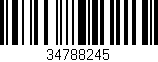 Código de barras (EAN, GTIN, SKU, ISBN): '34788245'
