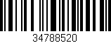 Código de barras (EAN, GTIN, SKU, ISBN): '34788520'