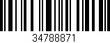 Código de barras (EAN, GTIN, SKU, ISBN): '34788871'