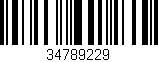 Código de barras (EAN, GTIN, SKU, ISBN): '34789229'
