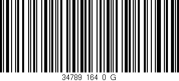Código de barras (EAN, GTIN, SKU, ISBN): '34789_164_0_G'