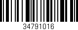 Código de barras (EAN, GTIN, SKU, ISBN): '34791016'