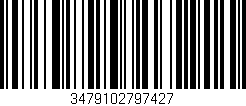 Código de barras (EAN, GTIN, SKU, ISBN): '3479102797427'