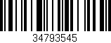 Código de barras (EAN, GTIN, SKU, ISBN): '34793545'