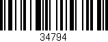 Código de barras (EAN, GTIN, SKU, ISBN): '34794'