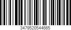 Código de barras (EAN, GTIN, SKU, ISBN): '3479520544665'
