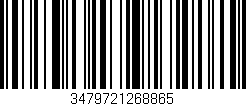 Código de barras (EAN, GTIN, SKU, ISBN): '3479721268865'
