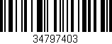 Código de barras (EAN, GTIN, SKU, ISBN): '34797403'