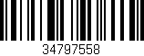 Código de barras (EAN, GTIN, SKU, ISBN): '34797558'