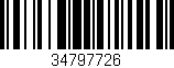 Código de barras (EAN, GTIN, SKU, ISBN): '34797726'