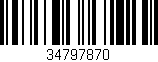 Código de barras (EAN, GTIN, SKU, ISBN): '34797870'