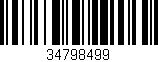 Código de barras (EAN, GTIN, SKU, ISBN): '34798499'