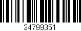 Código de barras (EAN, GTIN, SKU, ISBN): '34799351'