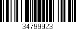 Código de barras (EAN, GTIN, SKU, ISBN): '34799923'