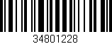 Código de barras (EAN, GTIN, SKU, ISBN): '34801228'