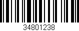 Código de barras (EAN, GTIN, SKU, ISBN): '34801238'