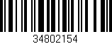 Código de barras (EAN, GTIN, SKU, ISBN): '34802154'