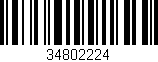 Código de barras (EAN, GTIN, SKU, ISBN): '34802224'
