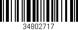 Código de barras (EAN, GTIN, SKU, ISBN): '34802717'