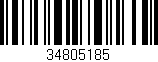 Código de barras (EAN, GTIN, SKU, ISBN): '34805185'