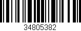 Código de barras (EAN, GTIN, SKU, ISBN): '34805382'