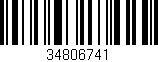 Código de barras (EAN, GTIN, SKU, ISBN): '34806741'