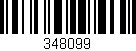 Código de barras (EAN, GTIN, SKU, ISBN): '348099'