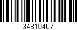 Código de barras (EAN, GTIN, SKU, ISBN): '34810407'