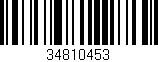 Código de barras (EAN, GTIN, SKU, ISBN): '34810453'