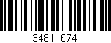 Código de barras (EAN, GTIN, SKU, ISBN): '34811674'