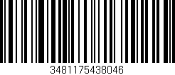Código de barras (EAN, GTIN, SKU, ISBN): '3481175438046'
