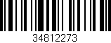 Código de barras (EAN, GTIN, SKU, ISBN): '34812273'