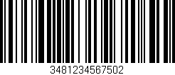 Código de barras (EAN, GTIN, SKU, ISBN): '3481234567502'