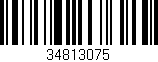 Código de barras (EAN, GTIN, SKU, ISBN): '34813075'
