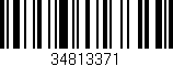 Código de barras (EAN, GTIN, SKU, ISBN): '34813371'