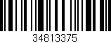 Código de barras (EAN, GTIN, SKU, ISBN): '34813375'