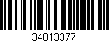 Código de barras (EAN, GTIN, SKU, ISBN): '34813377'