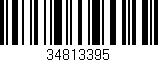 Código de barras (EAN, GTIN, SKU, ISBN): '34813395'