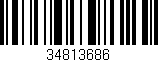Código de barras (EAN, GTIN, SKU, ISBN): '34813686'