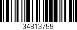 Código de barras (EAN, GTIN, SKU, ISBN): '34813799'