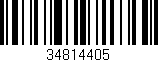 Código de barras (EAN, GTIN, SKU, ISBN): '34814405'