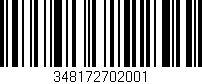 Código de barras (EAN, GTIN, SKU, ISBN): '348172702001'