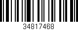 Código de barras (EAN, GTIN, SKU, ISBN): '34817468'