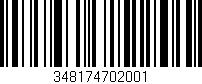 Código de barras (EAN, GTIN, SKU, ISBN): '348174702001'